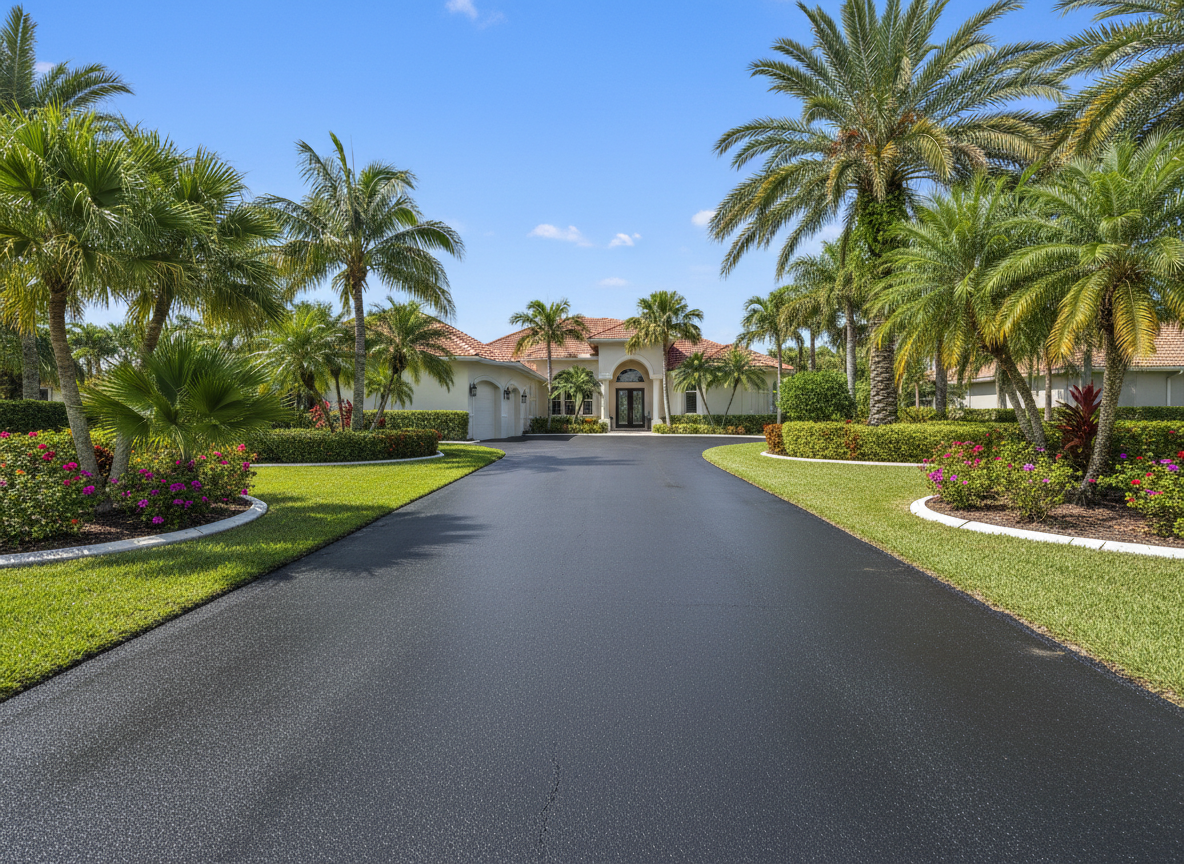 Finished driveway installation